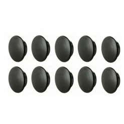 magasin de vélo 20 10X BOUCHON PLASTIQUE ROND NOIR 25mm X 30mm CACHE VIS TROU CAPUCHON MEUBLE PROTECTION