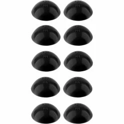 Plastique 10x Cache Vis Lèvre D'étanchéité Tête Cylindrique Bombée 18mm Zebra Pias Tôle Noir