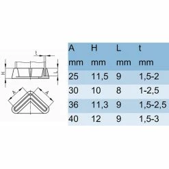 magasin de vélo -magasin de vélo 10x embout pied plastique 36x36 pour profile etagere 36mm etabli noir protection angle coin 1
