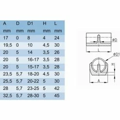 magasin de vélo -magasin de vélo 10x embout tube patin de meuble rectangulaire 8mm 10mm 14mm 16mm 18mm 20mm guide plastique chaise protection noir 1
