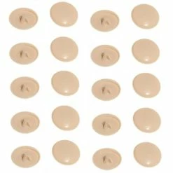 20x CACHE VIS PLASTIQUE BEIGE CRUCIFORME T2 POZIDRIV CAPUCHON