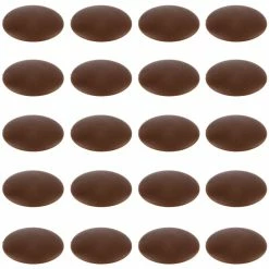 20x Cache Vis Plastique Marron Chêne Foncé Ø12mm Plat Torx Capuchon Hexalobulaire TX AW20