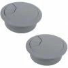2x PASSE CABLE BUREAU DIAMETRE 60MM GRIS ROND ORDINATEUR PC FIL ELECTRIQUE -magasin de vélo 2x passe cable bureau diametre 60mm gris rond ordinateur pc fil electrique 1