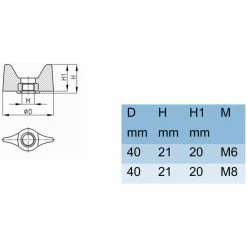 4x ECROU PAPILLON TETE PLASTIQUE INSERT ACIER M6 M8 6MM 8MM MANCHERON BLOCAGE BRANCARD REGLAGE OREILLE -magasin de vélo 4x ecrou papillon tete plastique insert acier m6 m8 6mm 8mm mancheron blocage brancard reglage oreille 1