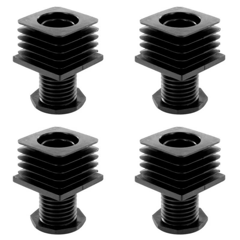Polyamide 6 (PA 6) 4x Pied De Meuble Tube Carré Réglable Plastique 20MM 25MM 30MM Embout Ajustable Rentrant Outillage 3 Polyamide 6 (PA 6) 4x Pied De Meuble Tube Carré Réglable Plastique 20MM 25MM 30MM Embout Ajustable Rentrant Outillage