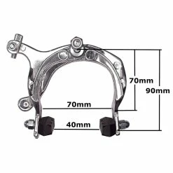magasin de vélo -magasin de vélo etrier de frein traditionnel caliper roue avant arriere 74 90mm tirage lateral cycle vintage ville course 5
