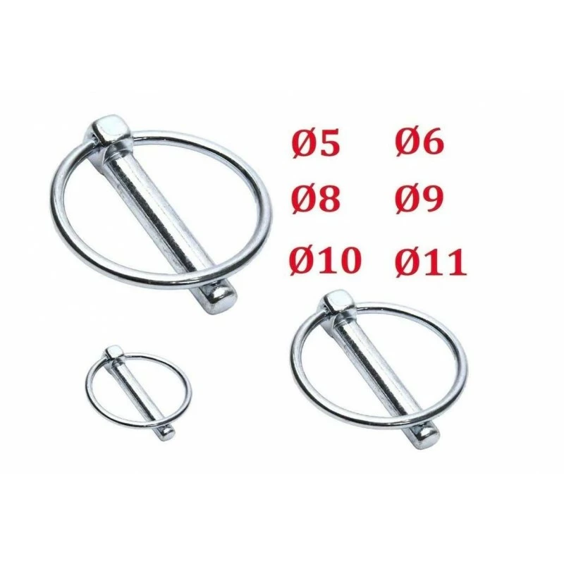 GOUPILLE DE SECURITE ACIER GALVANISE 5MM 6MM 8MM 9MM 10MM 11MM CLIP REMORQUE TRACTEUR LEVAGE 3 GOUPILLE DE SECURITE ACIER GALVANISE 5MM 6MM 8MM 9MM 10MM 11MM CLIP REMORQUE TRACTEUR LEVAGE