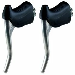 Aluminium KIT LEVIER DE FREIN ET REPOSE MAIN PAIRE COCOTTE VINTAGE VELO COURSE 22.2MM ALU -magasin de vélo kit levier de frein et repose main paire cocotte vintage velo course 222mm alu 3
