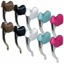 Aluminium KIT LEVIER DE FREIN PERFORE ET REPOSE MAIN PAIRE COCOTTE VINTAGE VELO COURSE 22.2MM ALU