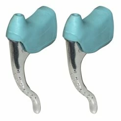 Aluminium KIT LEVIER DE FREIN PERFORE ET REPOSE MAIN PAIRE COCOTTE VINTAGE VELO COURSE 22.2MM ALU -magasin de vélo kit levier de frein perfore et repose main paire cocotte vintage velo course 222mm alu 5