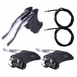 Aluminium Leviers De Frein Route AERO Avec Câbles -magasin de vélo leviers de frein route 1