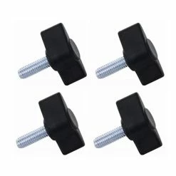 Lot De 4 Vis Papillon Tête Plastique Tige Acier M4 M5 M6