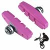Elastomère Patins De Frein FIXIE BMX 50mm Rose (paire) -magasin de vélo patins de frein fixie bmx 50mm rose paire