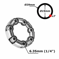 Acier Galvanisé Roulement Cage à Billes 20mm 30mm 7 Billes 1/4" Pédalier Vélo Vtt Route -magasin de vélo roulement cage a billes 20mm 30mm 7 billes 14 pedalier velo vtt route 2