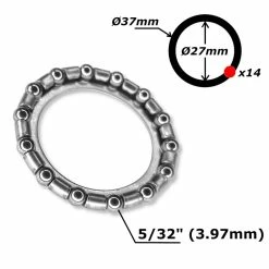 Acier Galvanisé Roulement Cage à Billes 27mm 37mm 14 Billes 5/32" Direction Vélo Cycle Ville Route Vtt -magasin de vélo roulement cage a billes 27mm 37mm 14 billes 532 direction velo cycle ville route vtt 2